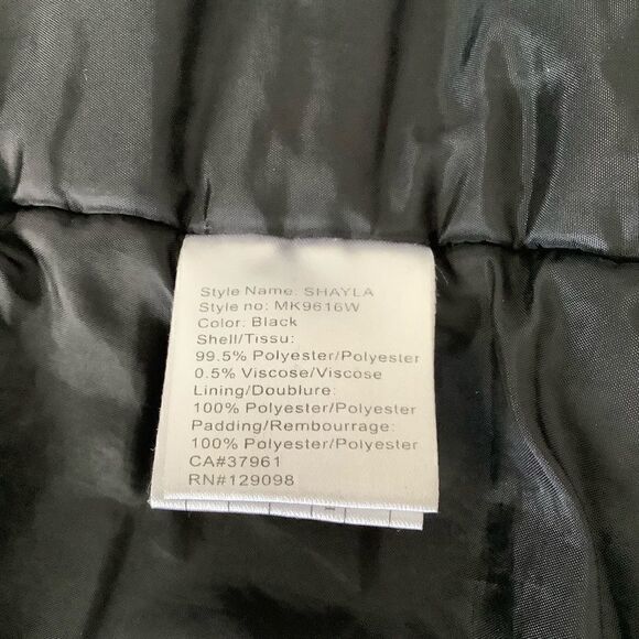 McKINLEY BLACK WINTER COAT SIZE MEDIUM - Picture 12 of 15